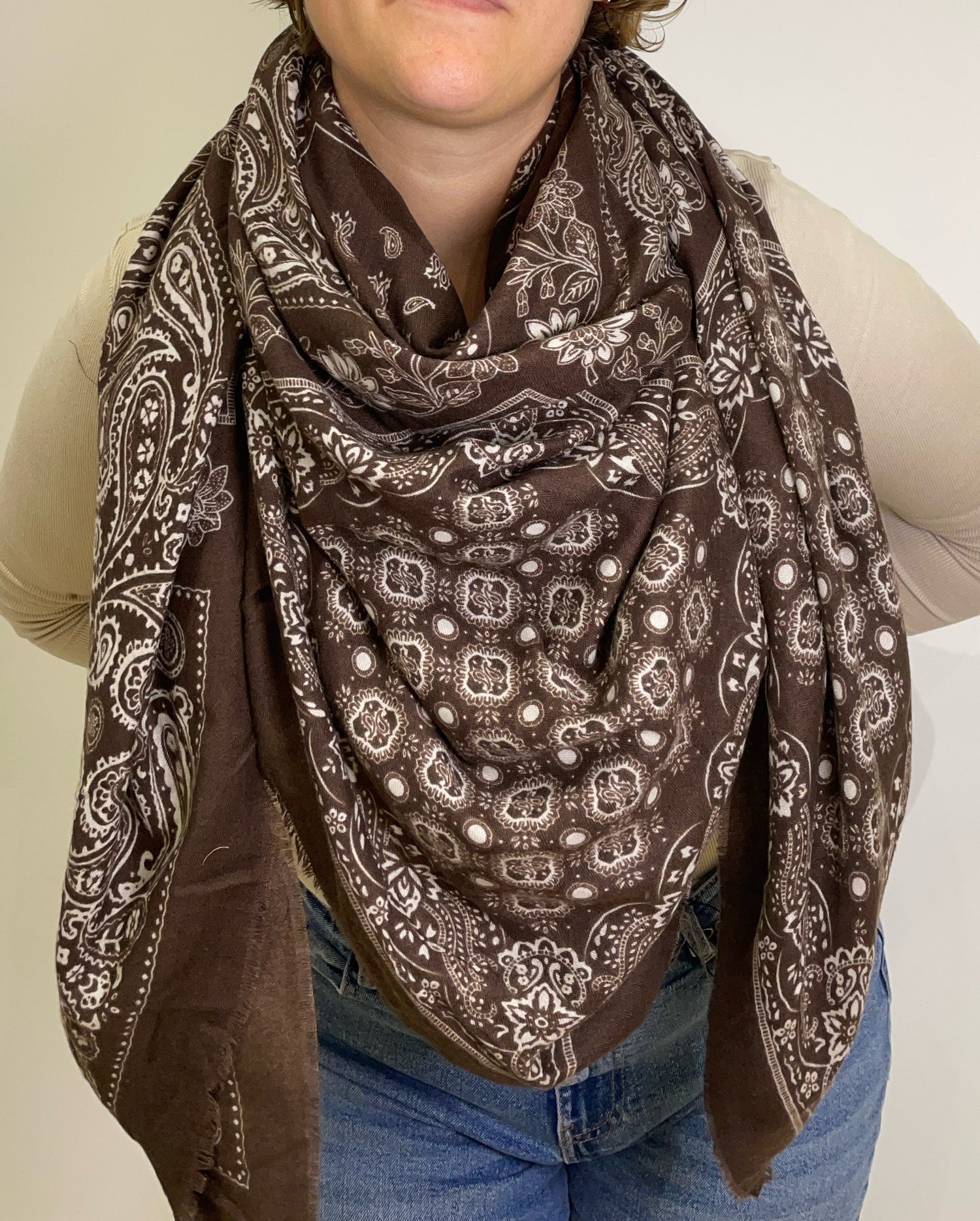 Echarpe bandana GM - marron