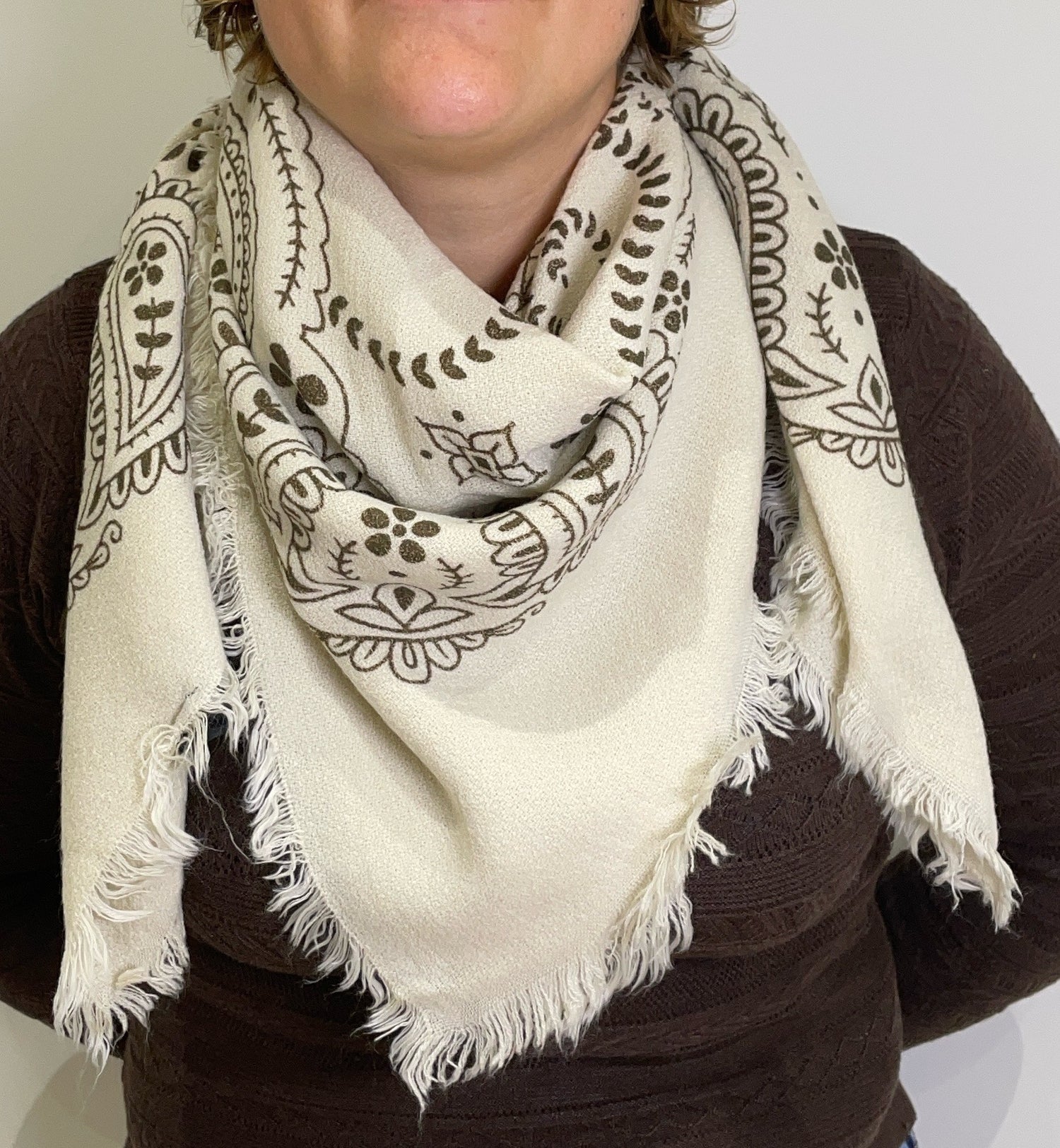 Echarpe bandana PM- beige