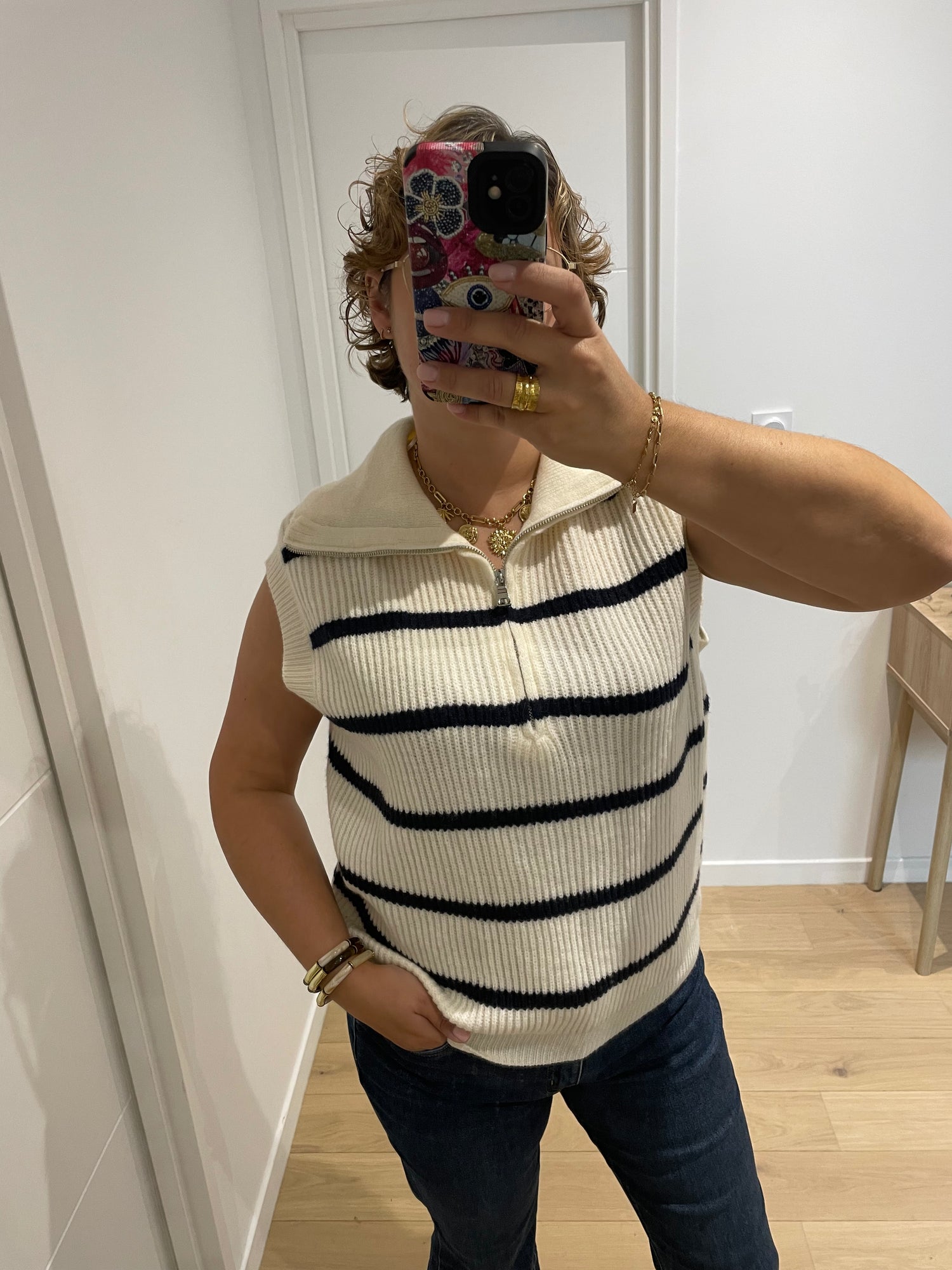 Pull sans manche Agathe