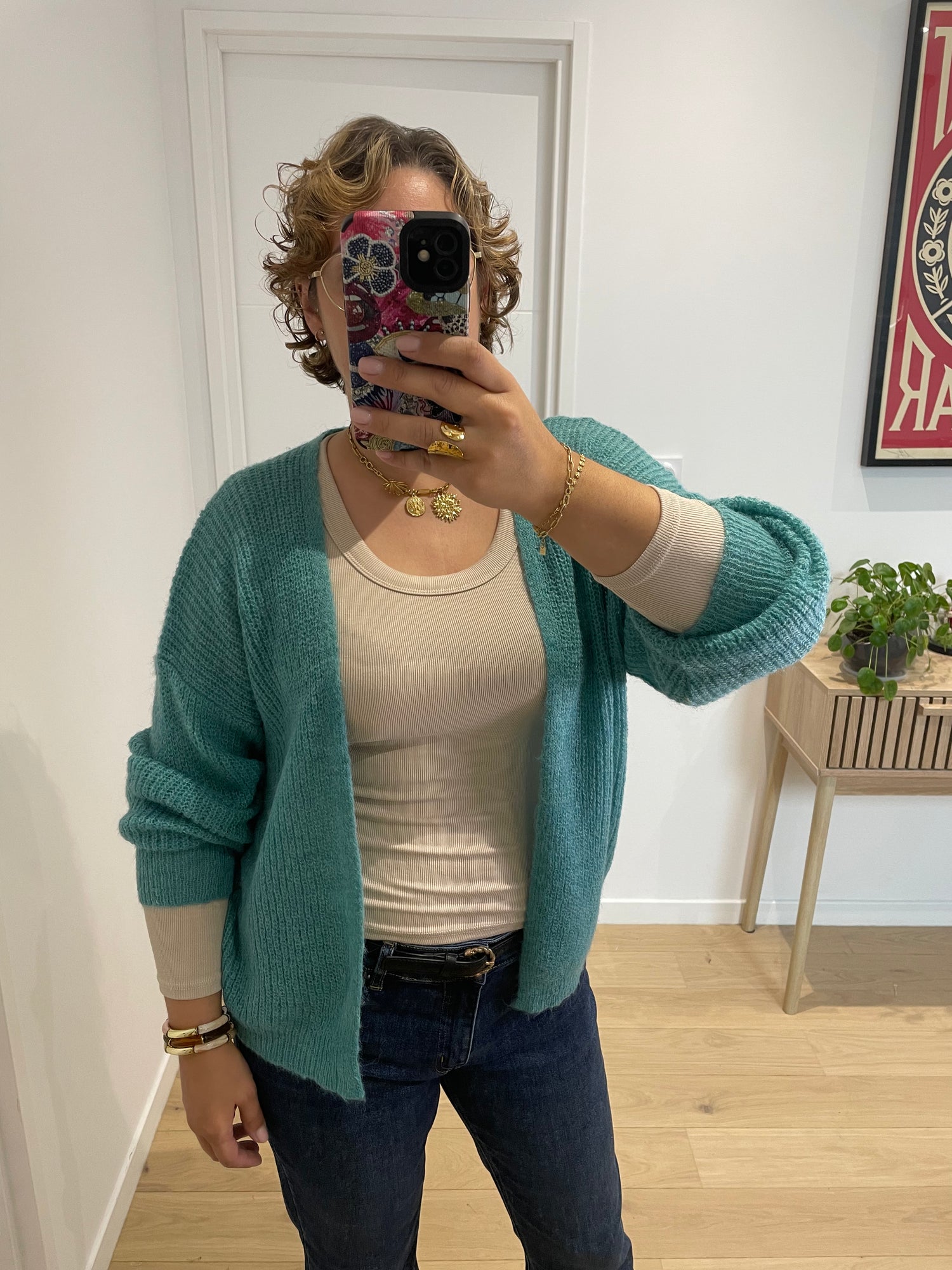 Gilet Olivia - vert d'eau