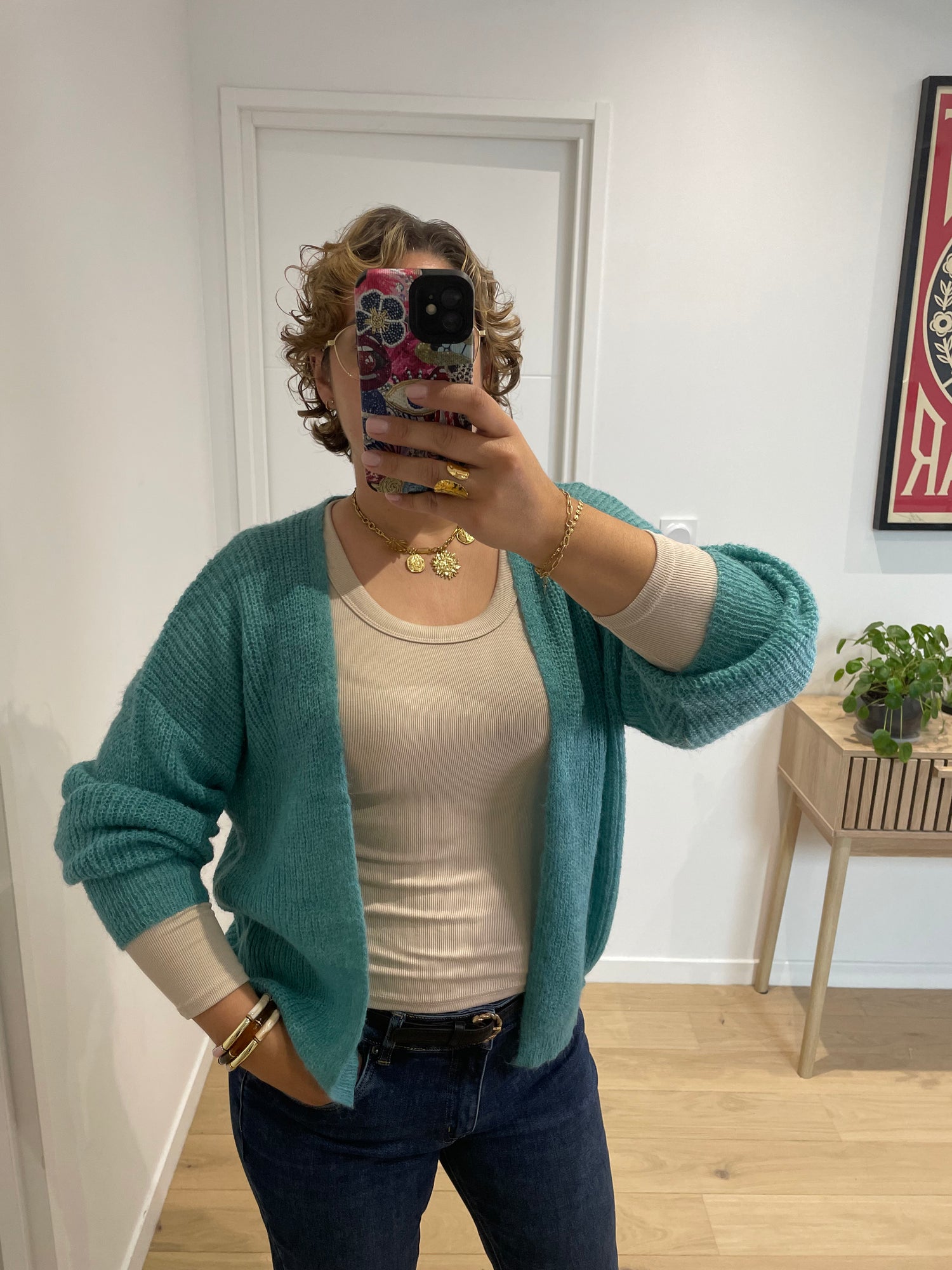 Gilet Olivia - vert d'eau