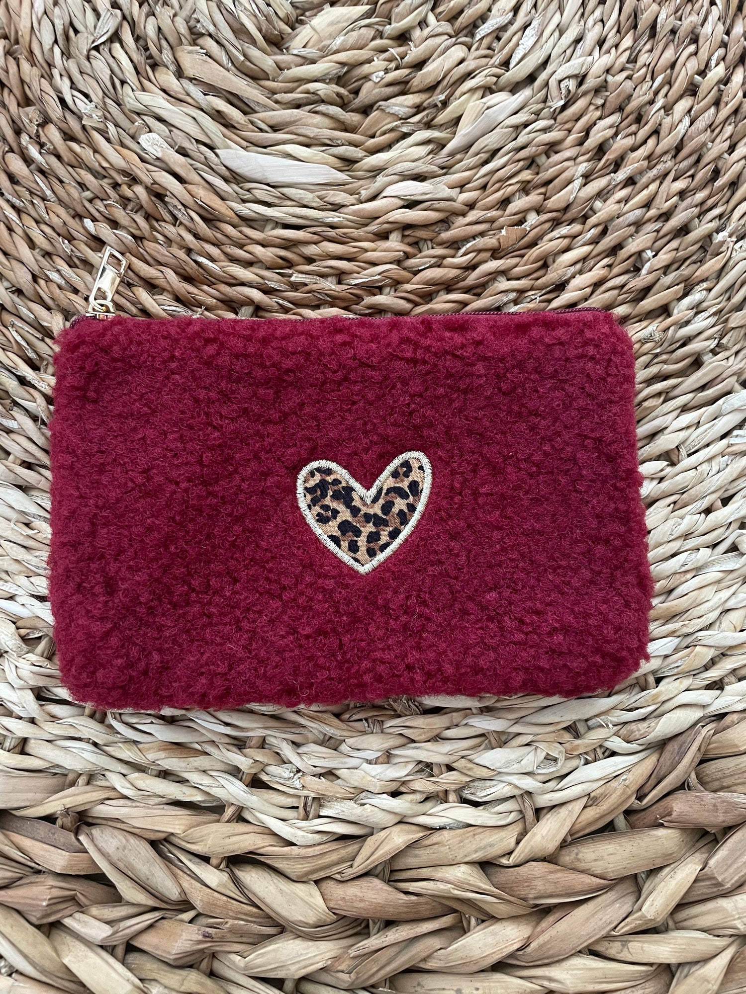 Pochette Léonie - bordeaux