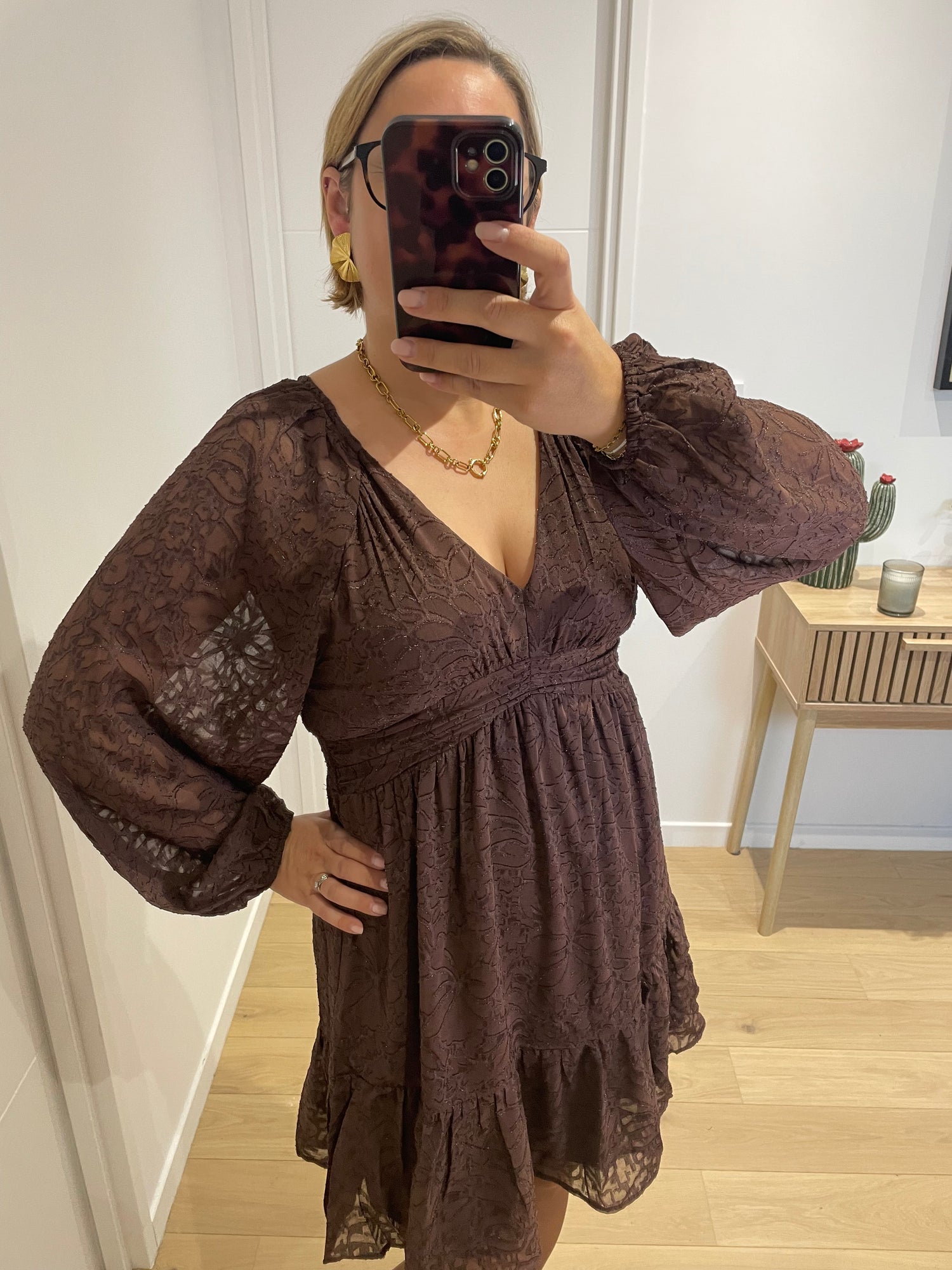 Robe Valentina - marron