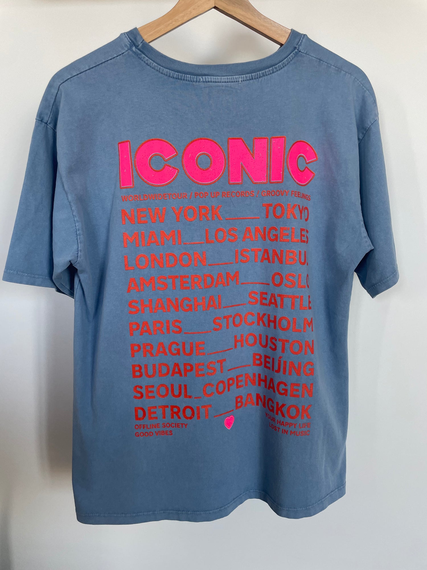 Tee-shirt iconic bleu