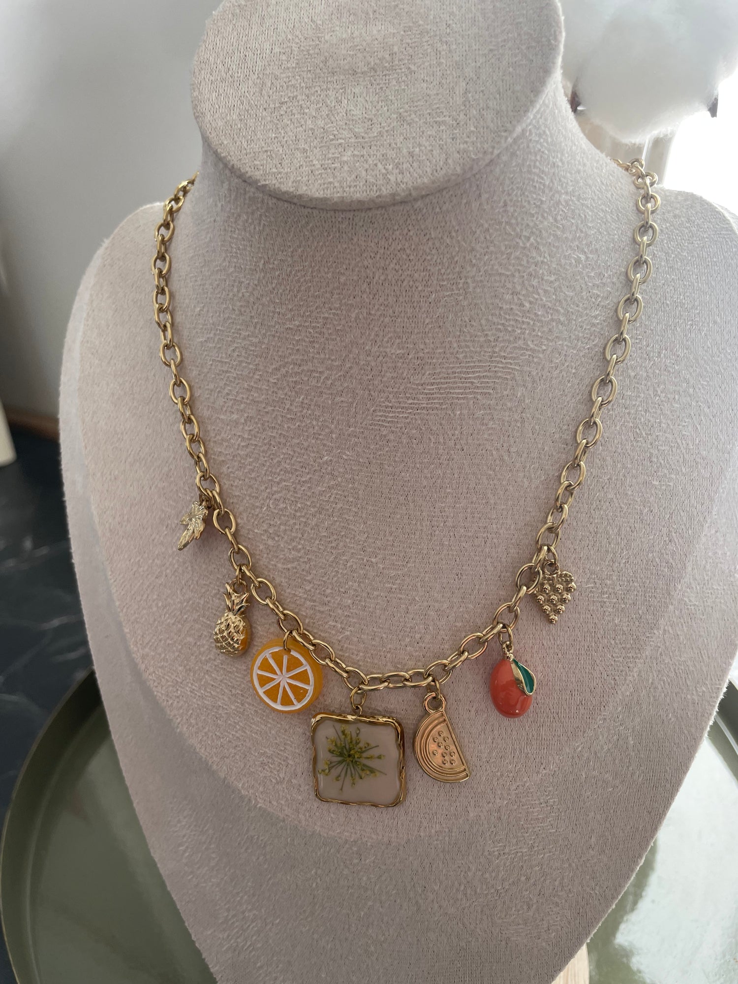 Collier Agrume - doré