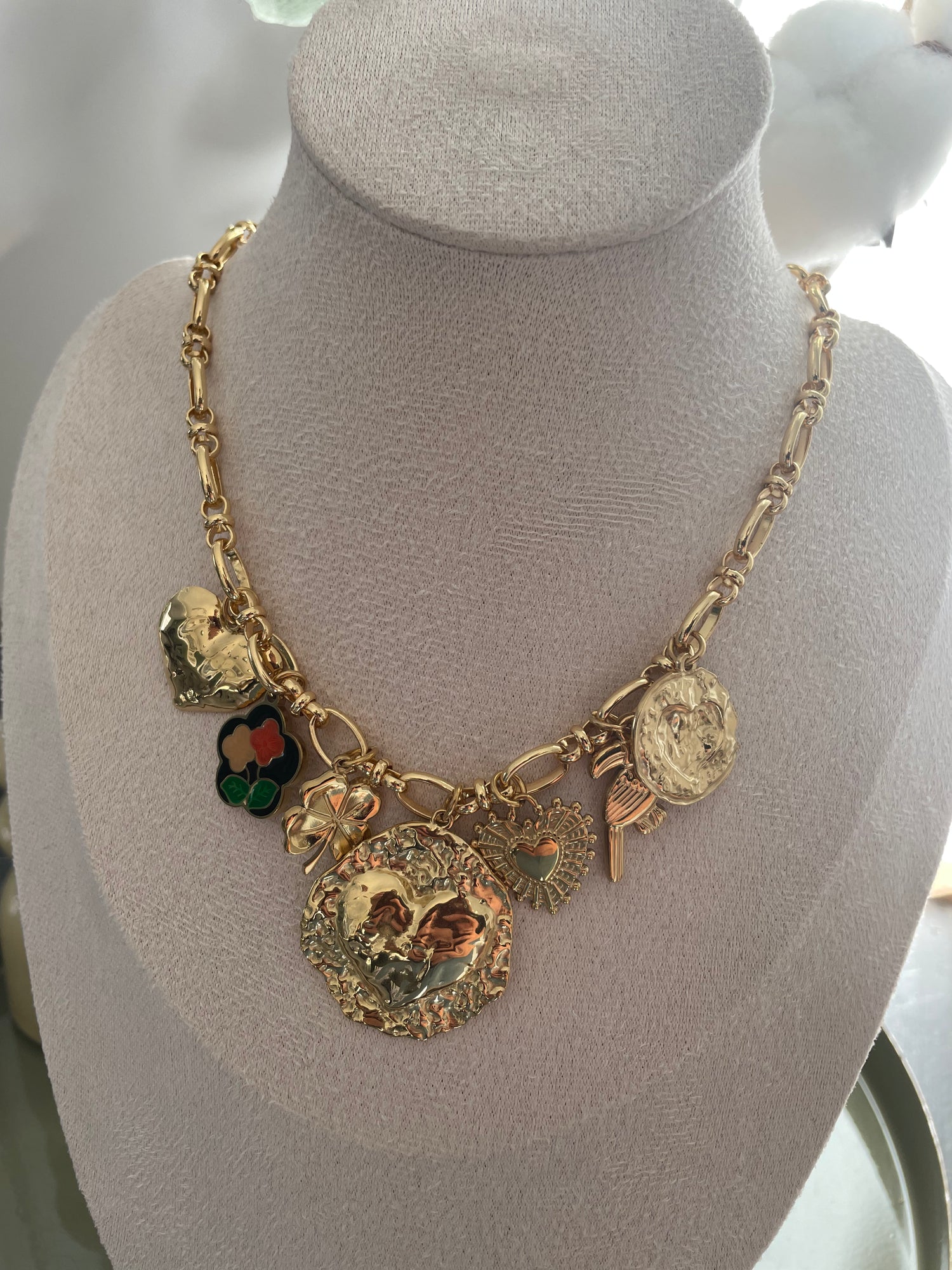 Collier Toucan - doré