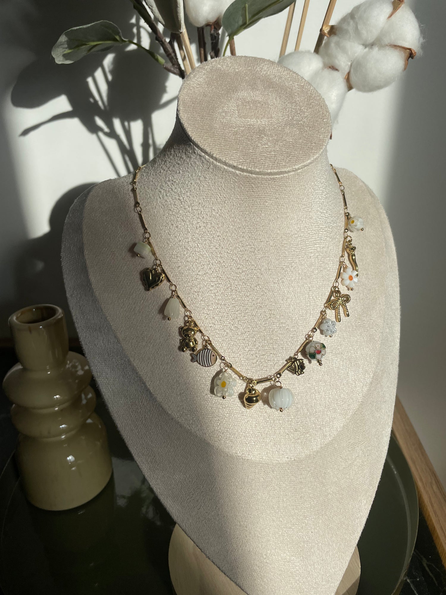 Collier Marguerite - doré