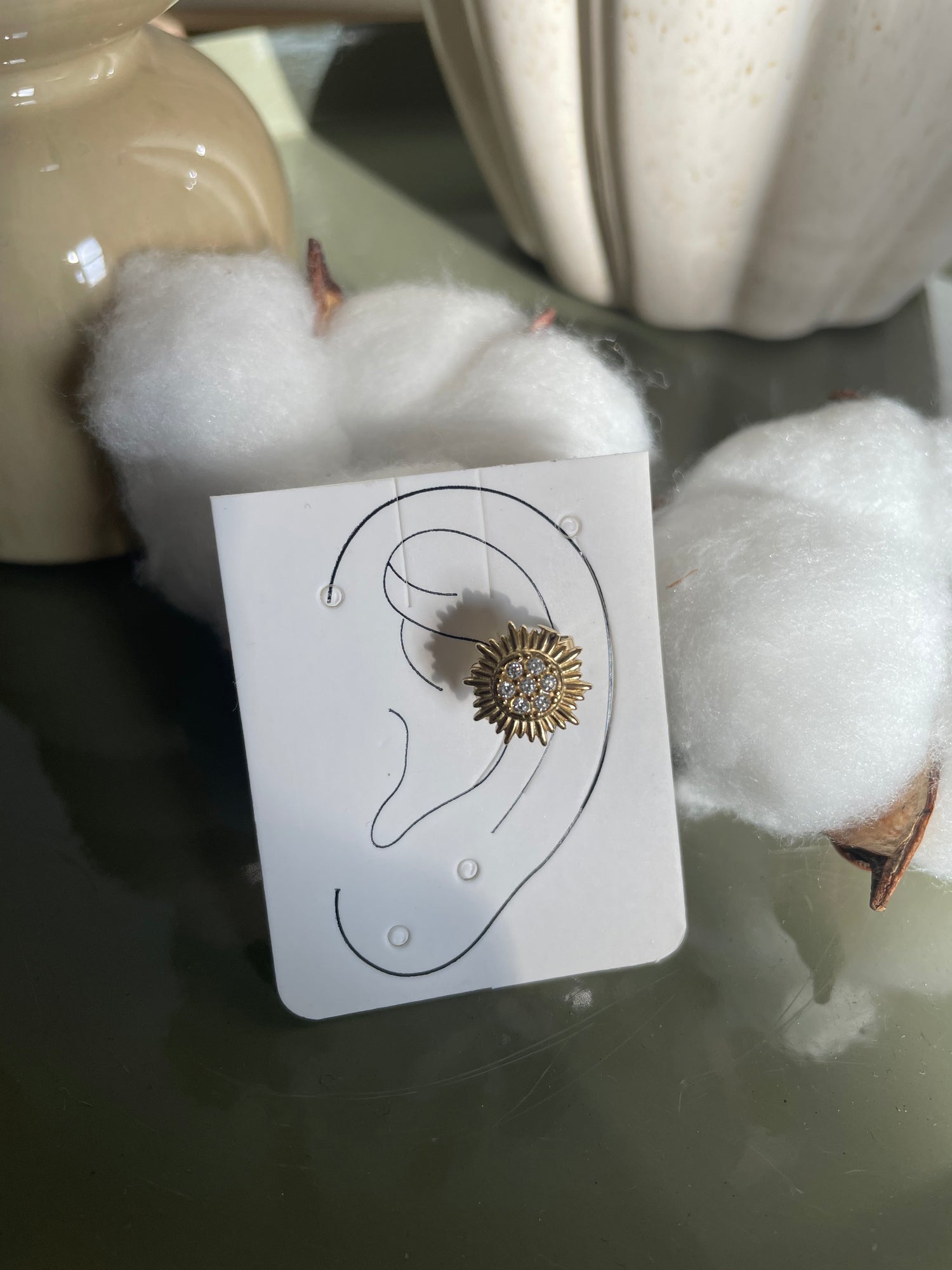 Boucle conch soleil - doré