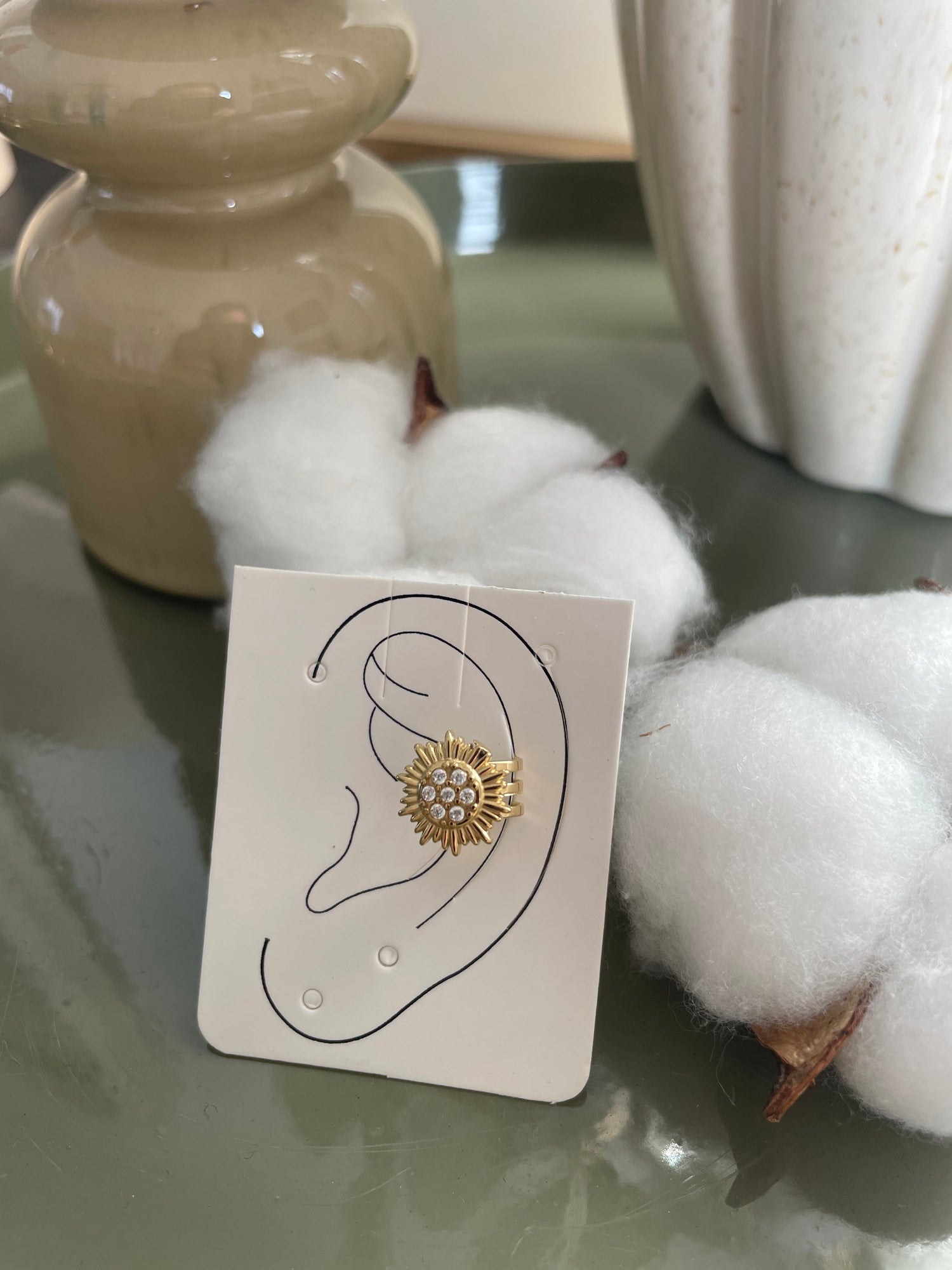 Boucle conch soleil - doré