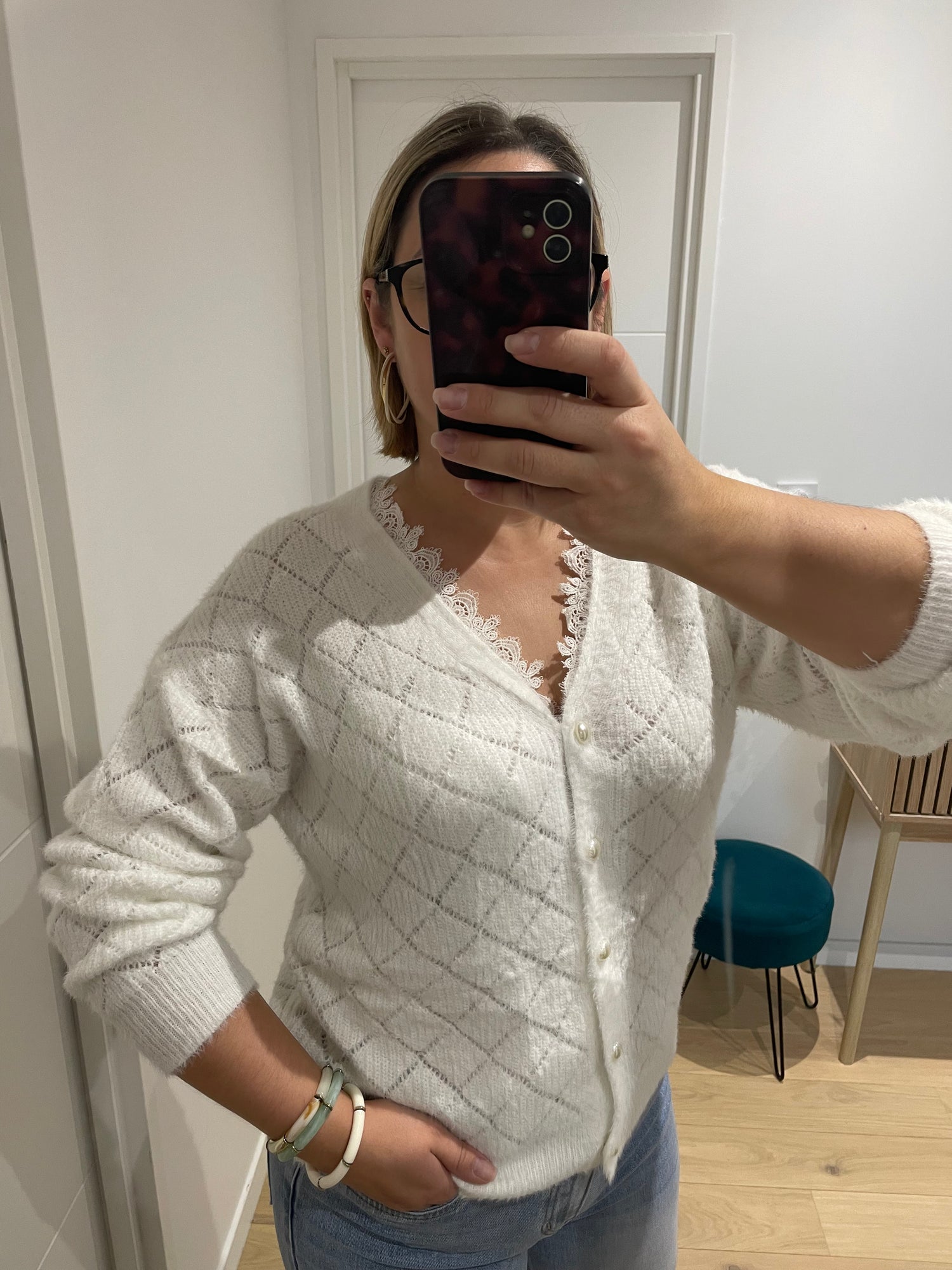 Gilet Bonnie - blanc