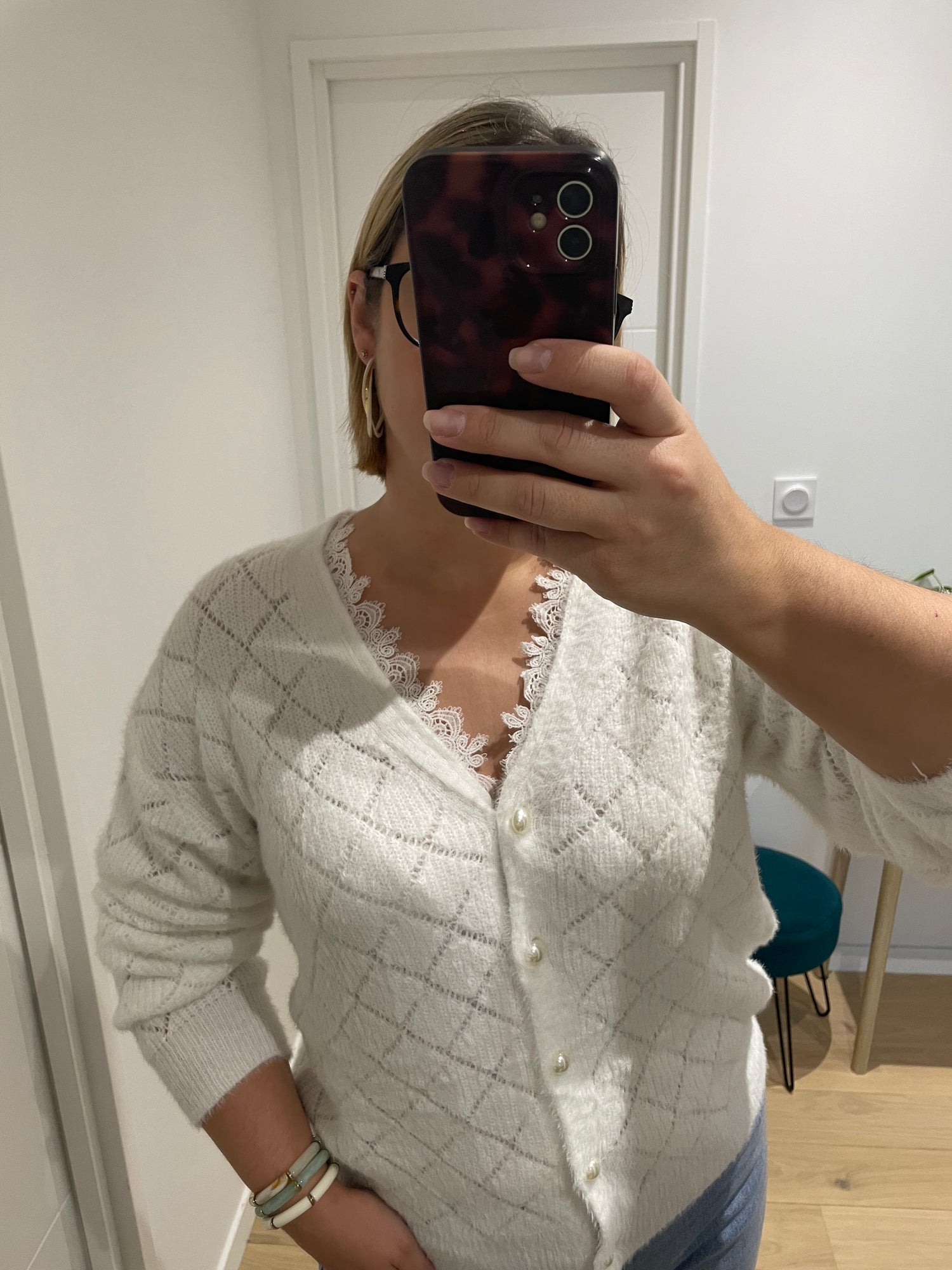 Gilet Bonnie - blanc