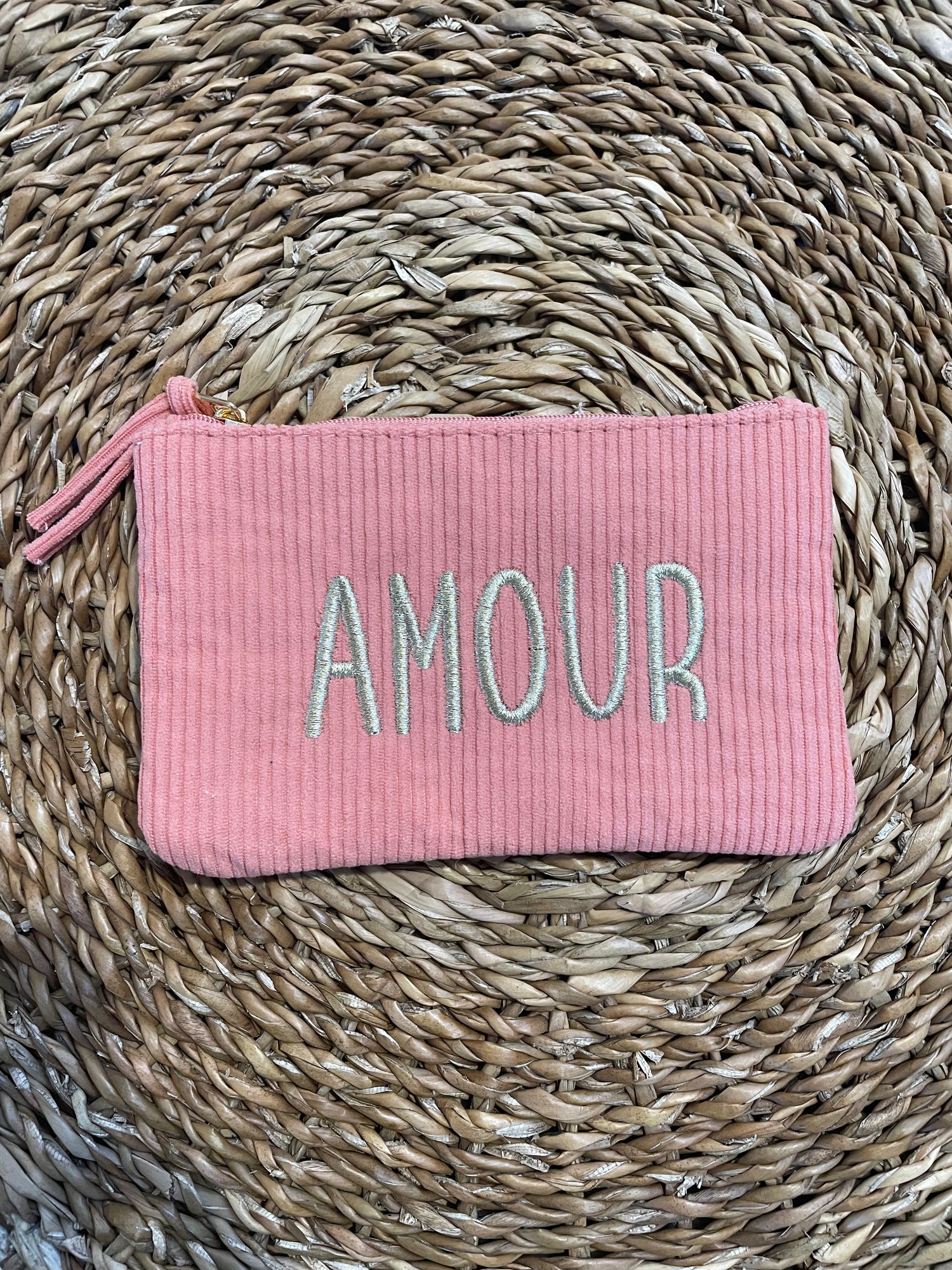 Pochette Amour - rose corail