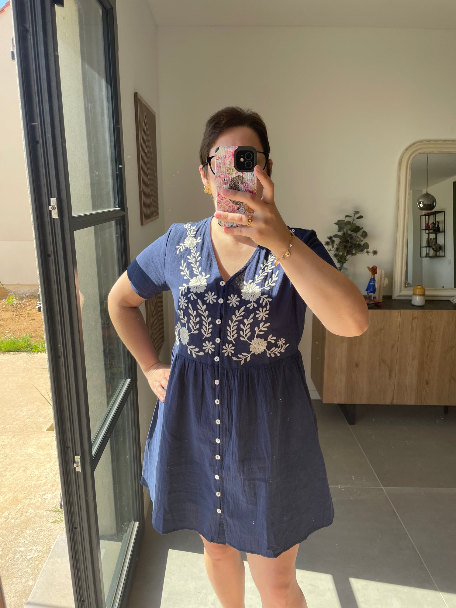 Robe courte bleu - Lena