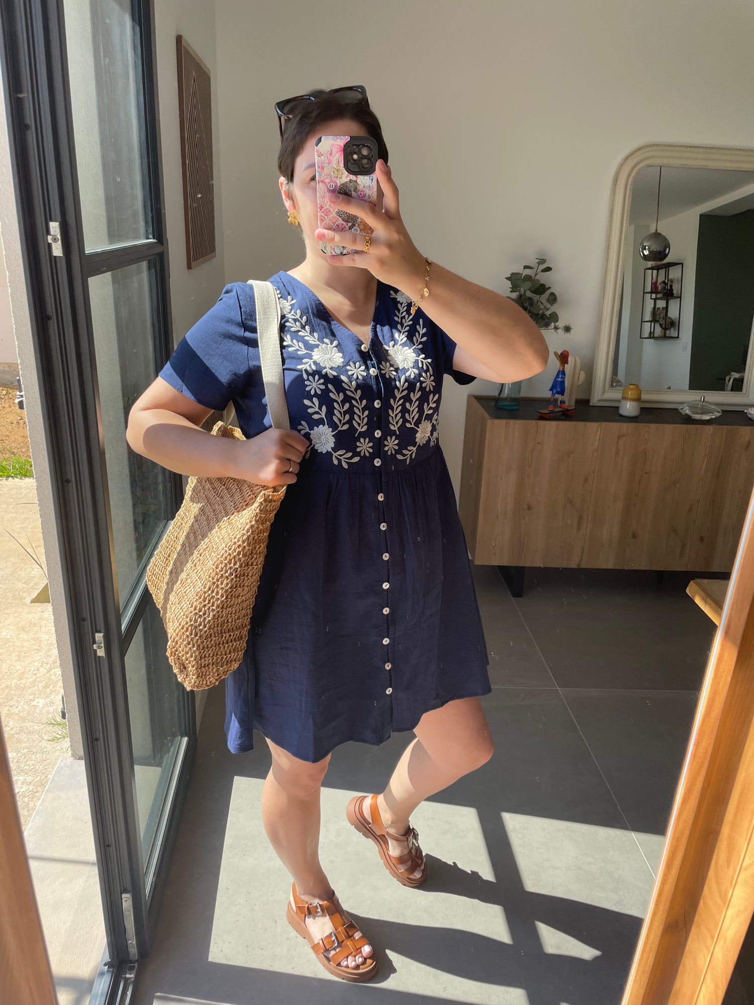 Robe courte bleu - Lena