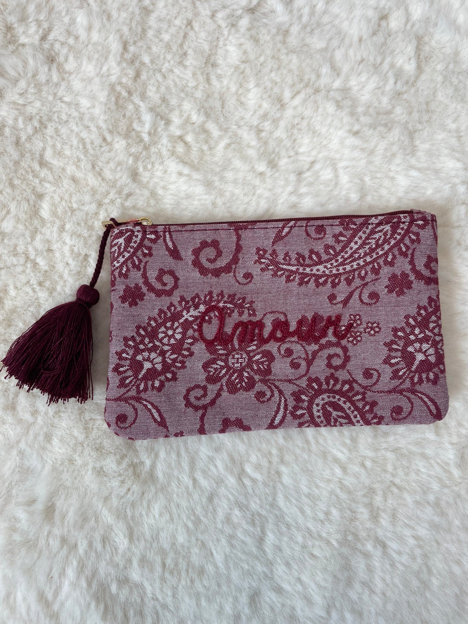Pochette bandana - bordeaux
