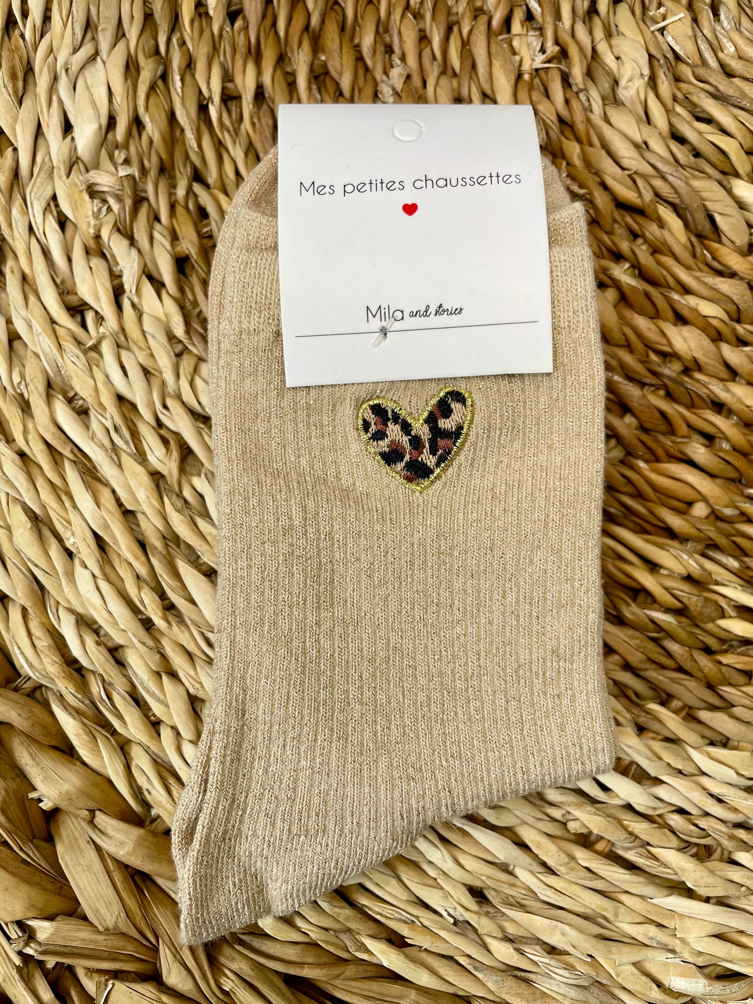 Chaussettes Léonie - beige