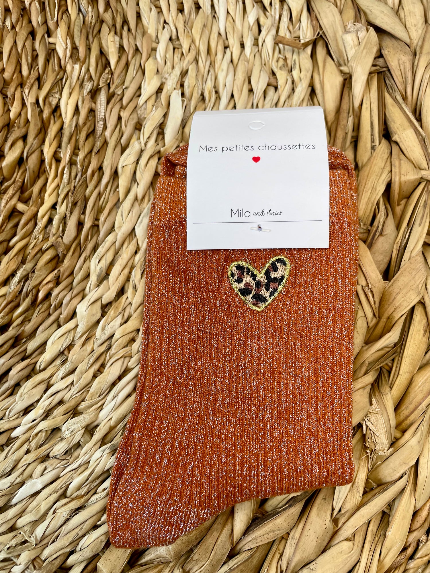 Chaussettes Léonie - ocre