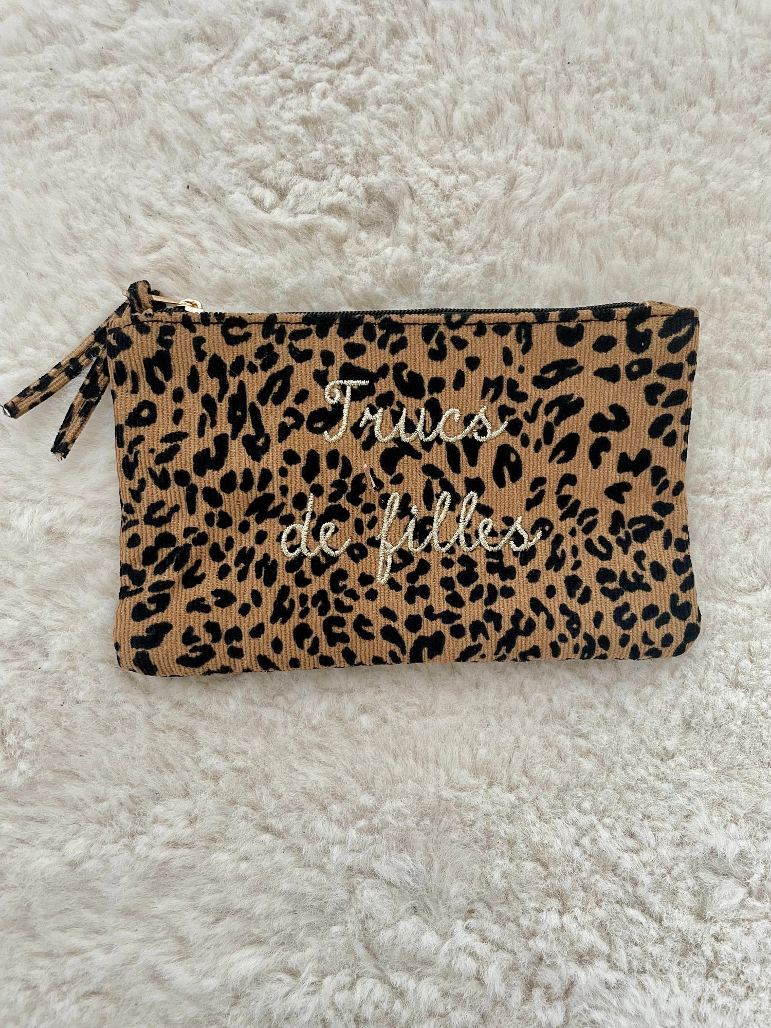 Pochette trucs de filles - marron