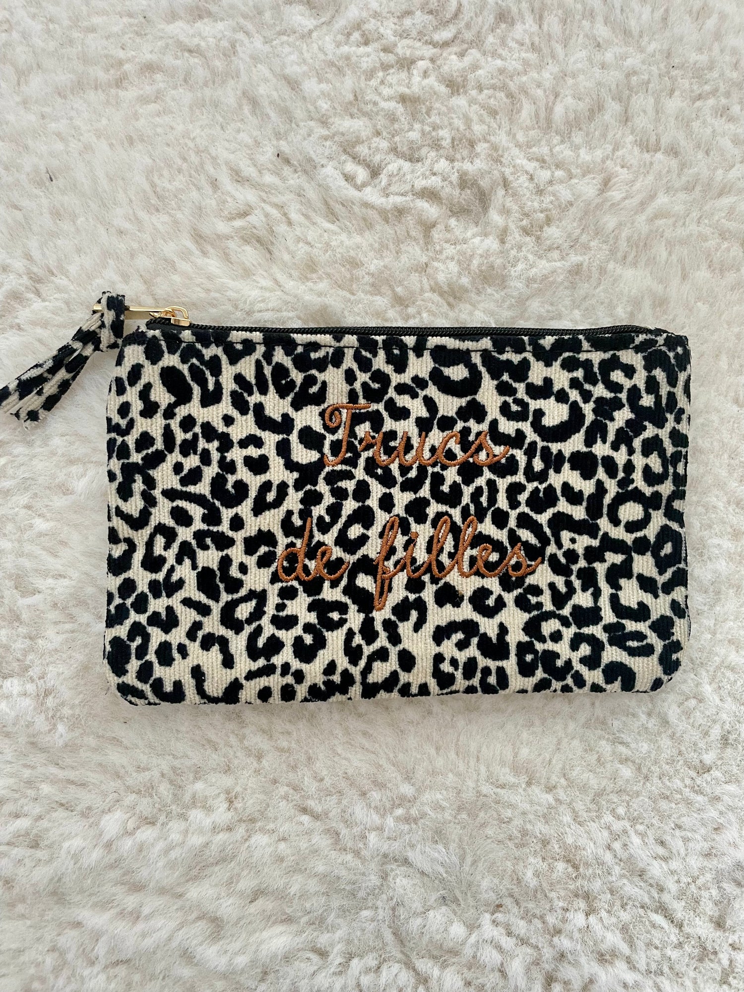 Pochette trucs de filles - beige